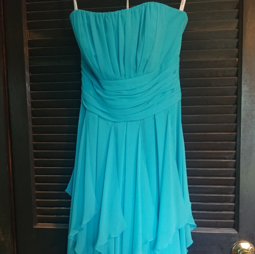 Blue bridesmaids dress